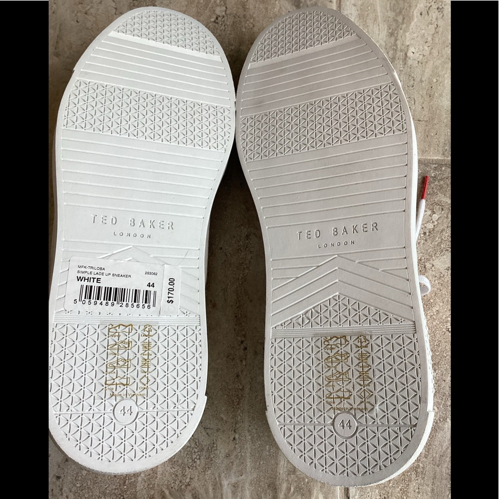 Ted Baker Triloba White Suede Sneakers - Picture 5 of 15